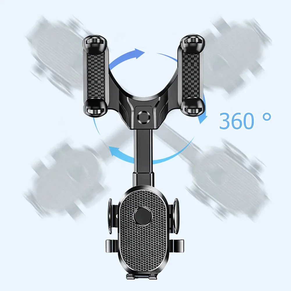 Adjustable Rearview Mirror Car Phone Holder Stand