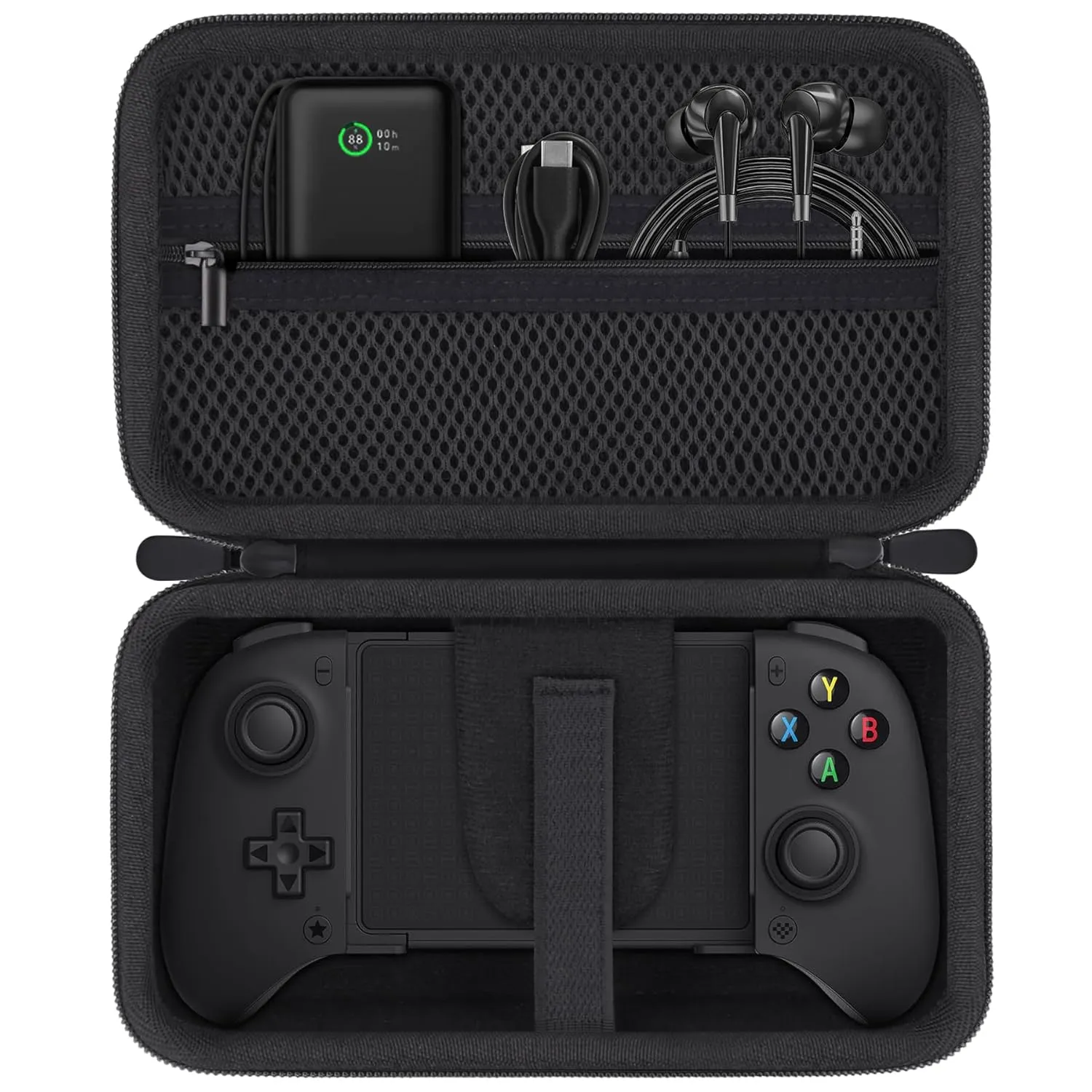 Aenllosi Hard Case for 8Bitdo Ultimate Mobile Gaming Controller, 8Bitdo Phone Controller Organizer (Case Only) (Black)