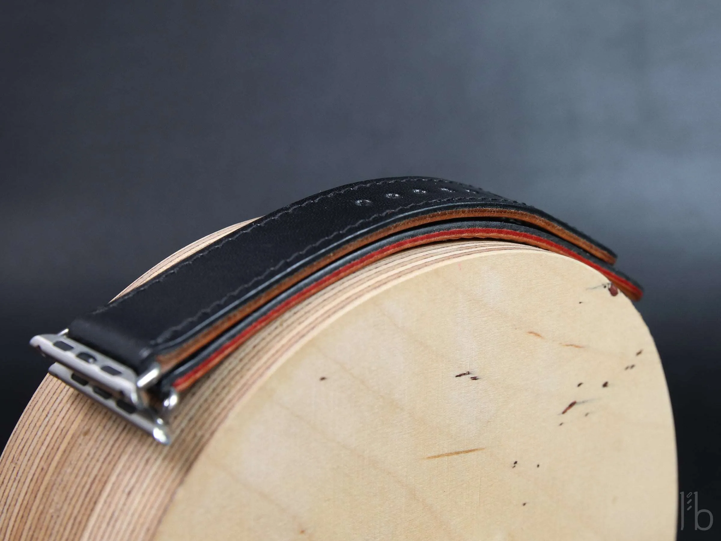 Apple Watch Leather Band - Black - [V1] - Italian Veg-Tanned Leather - Handcrafted in USA