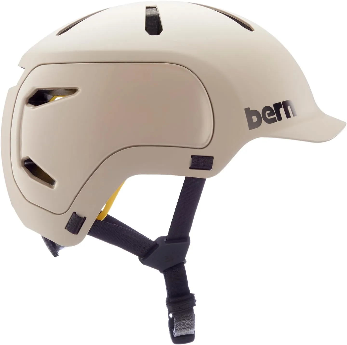 Bern Watts 2.0 Adult Bicycle Helmet, Brim Style, Multisport Certified, MIPS Rotational Impact Protection, Compass Dial-Adjusted Fit, for Biking, Skating, Boarding
