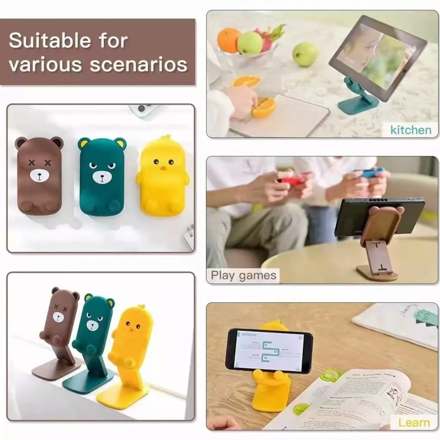Cartoon Design Multi-Angle Adjustable Mobile Stand