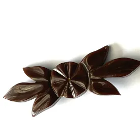 Carved Acrylic Vintage Brooch