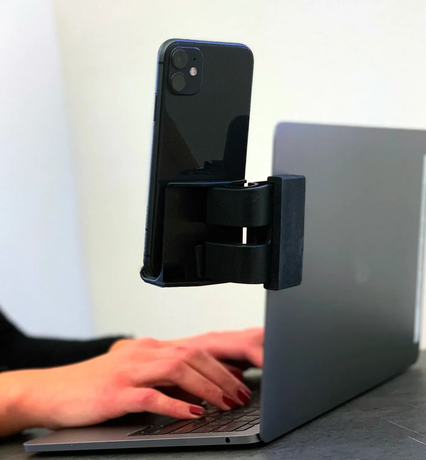 Computer Clip On Phone Stand