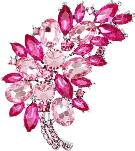 Created Crystal Fashion Brooch Pin Wedding Feather Brooches for Women | Brooches and Pins for Women | Dress accessories | Fashion Jewelry | Jewelry Pins and Brooches