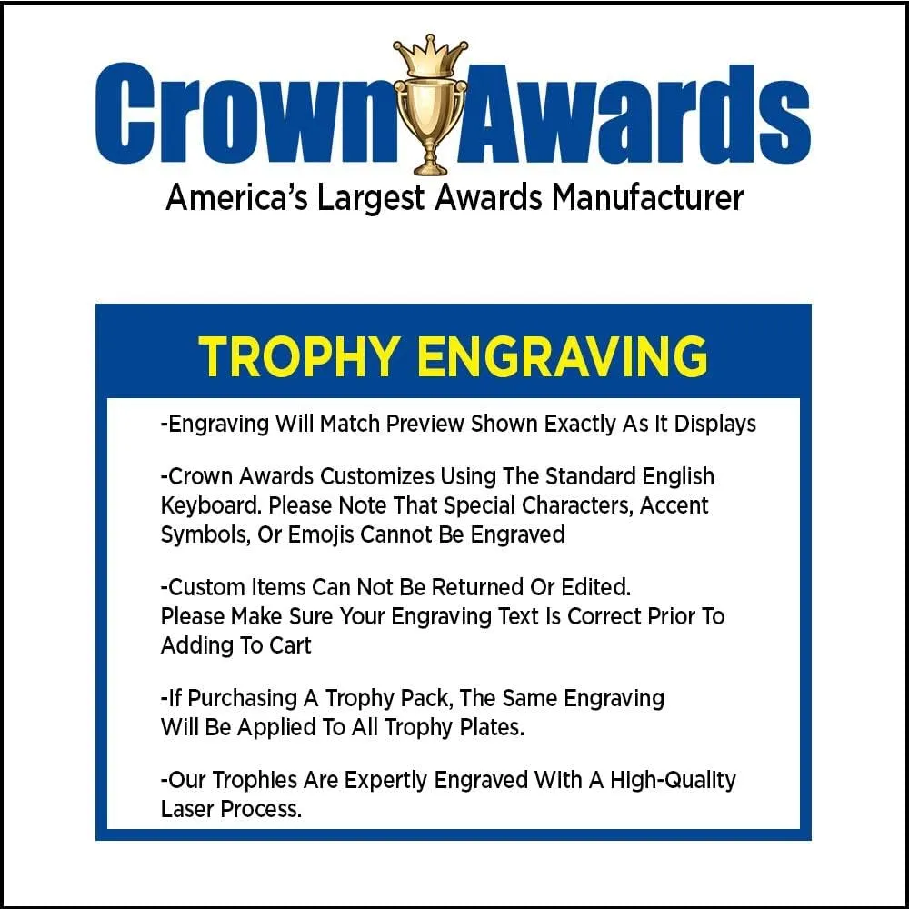 Crown Awards Personalized Mini Golf Trophy, 7.25" Gold Cup Mini Golf Trophies with Free Custom Engraving