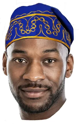 Dupsie's Adebo African Kufi Hat with Embroidery