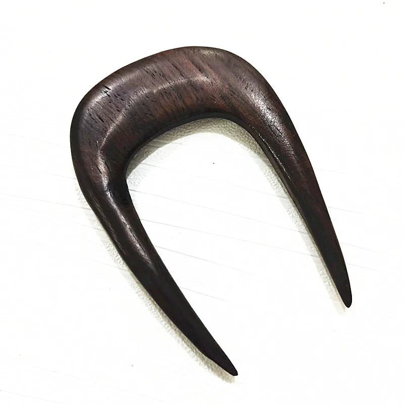Elegant Ebony Wood Hairpin