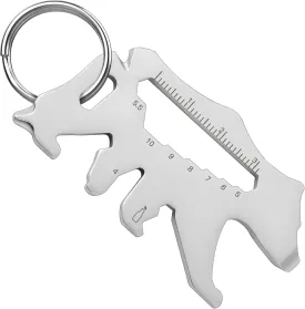 Fathers Day Dad Gifts from Wife Daughter Son, Keychain Multi-tool 15 in 1 Pocket EDC Tools, Funny Papa Grandpa Fathers Day Gift Key Ring, Anniversary Birthday Gifts for Men Women (Bear)