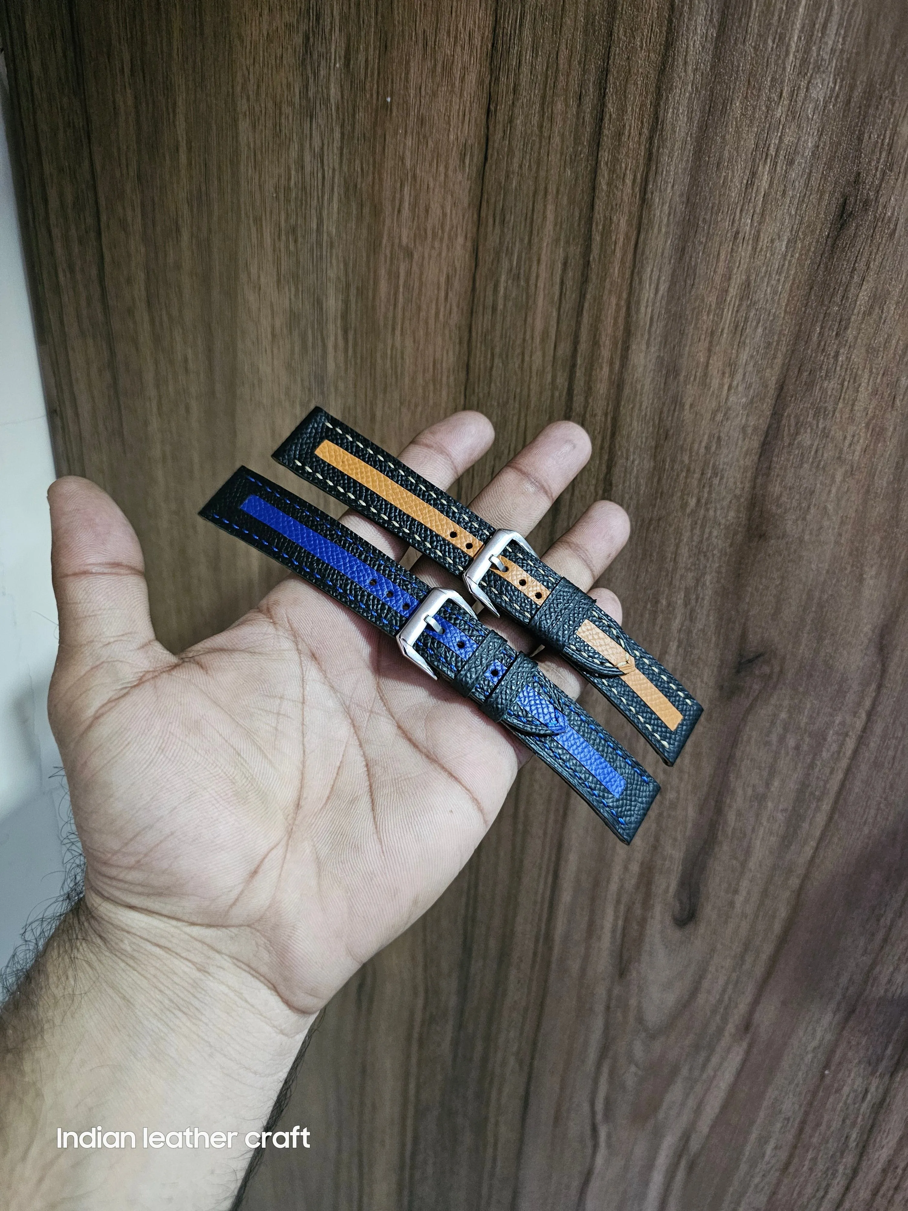Fullgrain slim leather watch straps