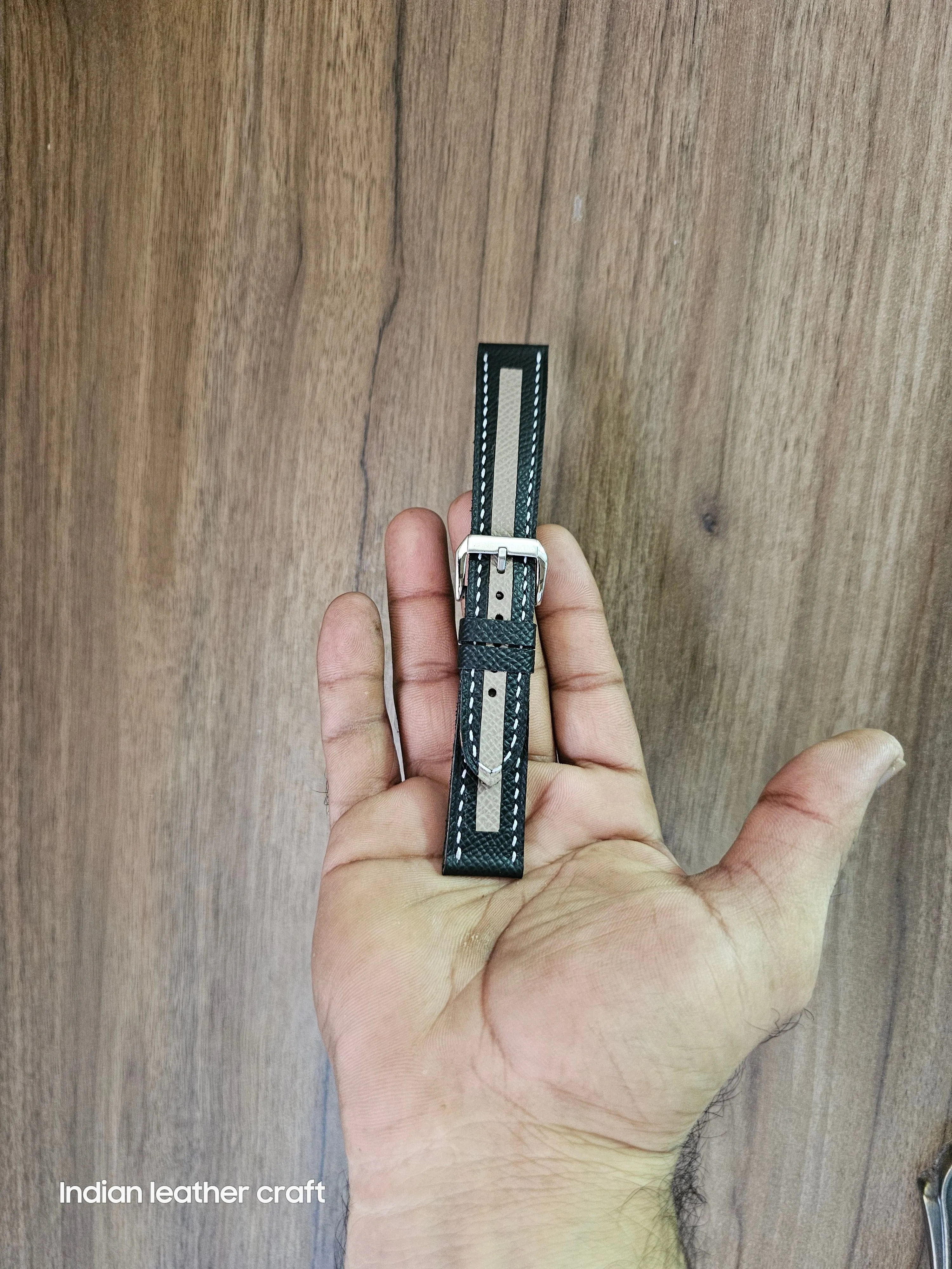 Fullgrain slim leather watch straps