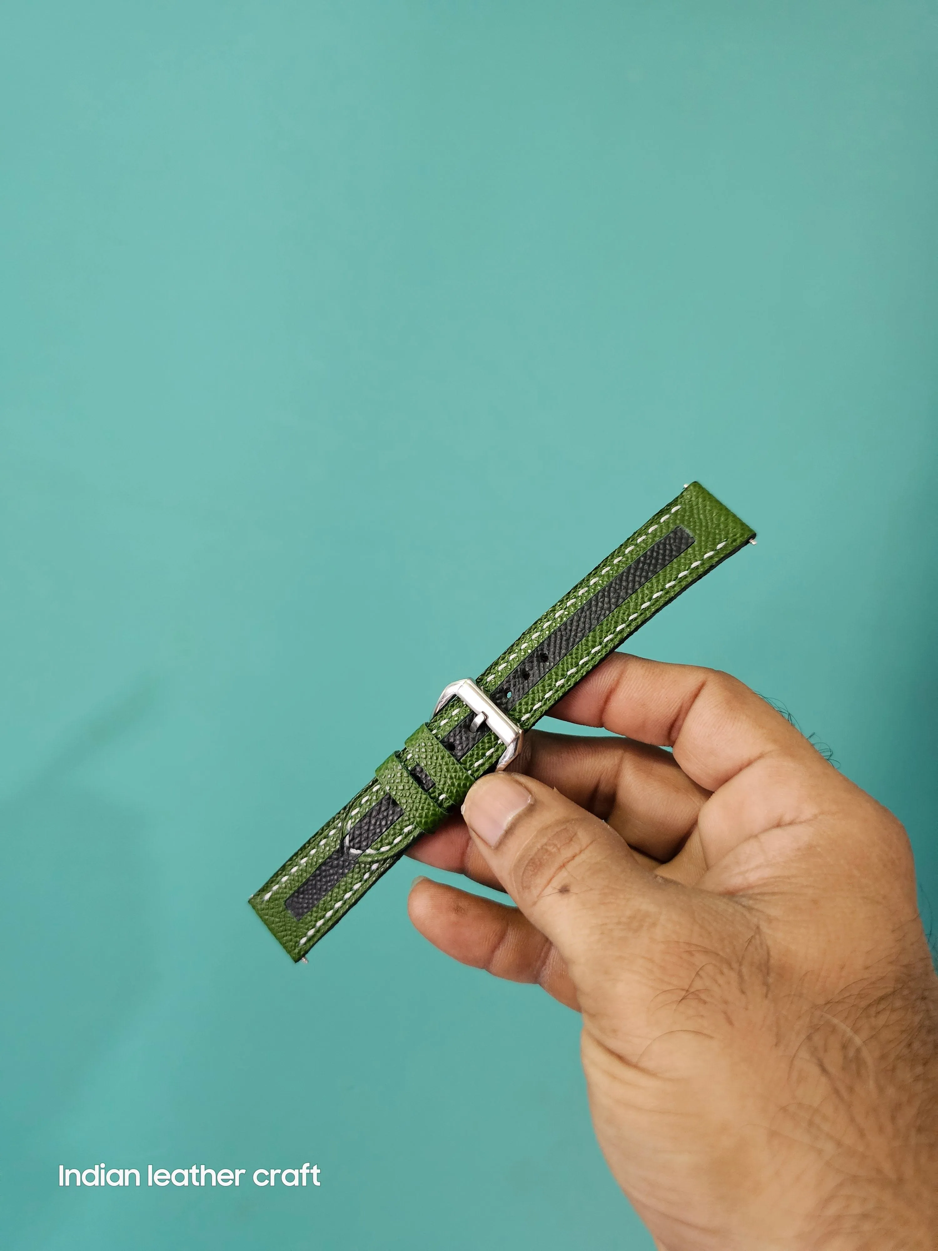 Fullgrain slim leather watch straps