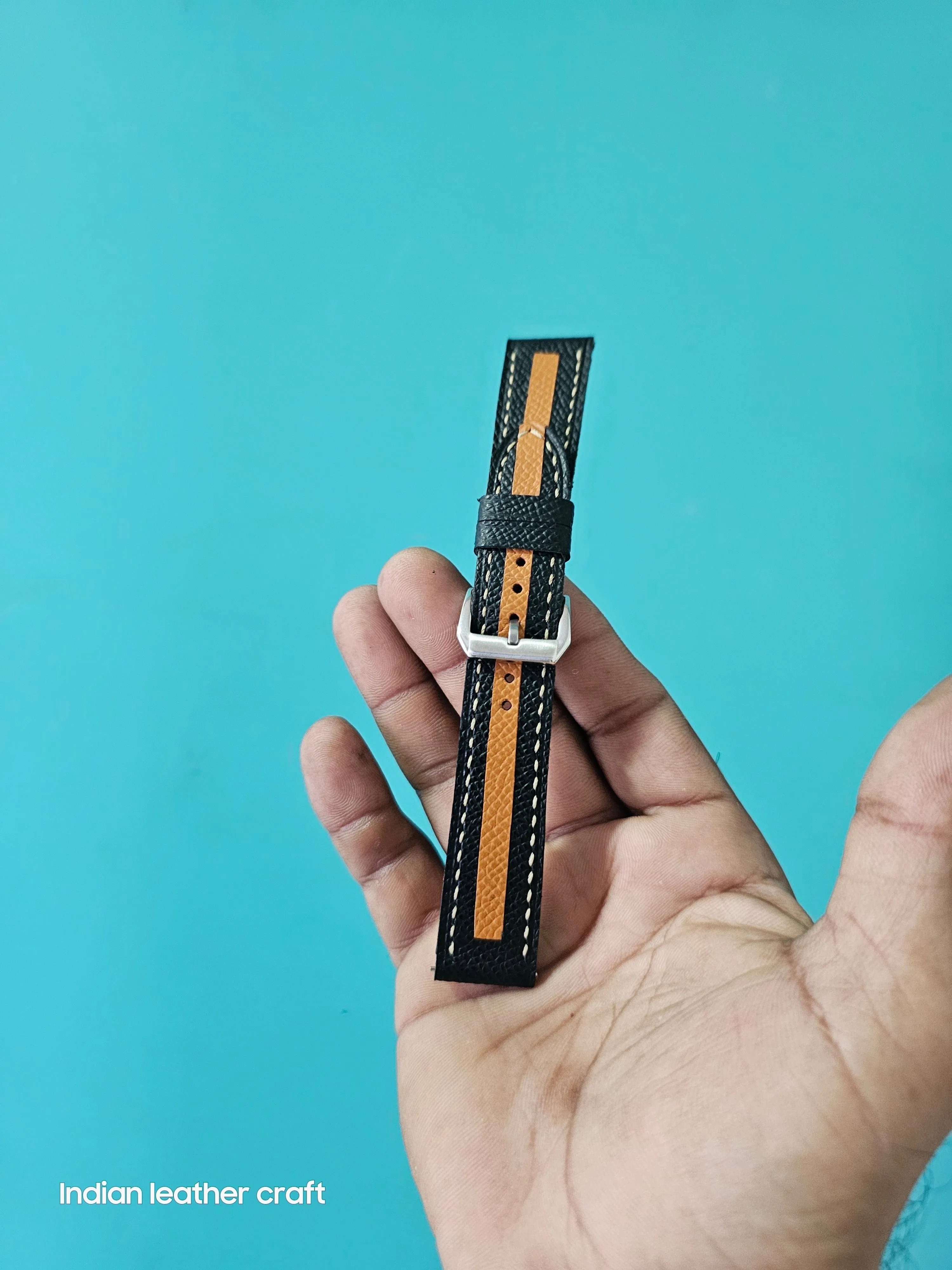Fullgrain slim leather watch straps