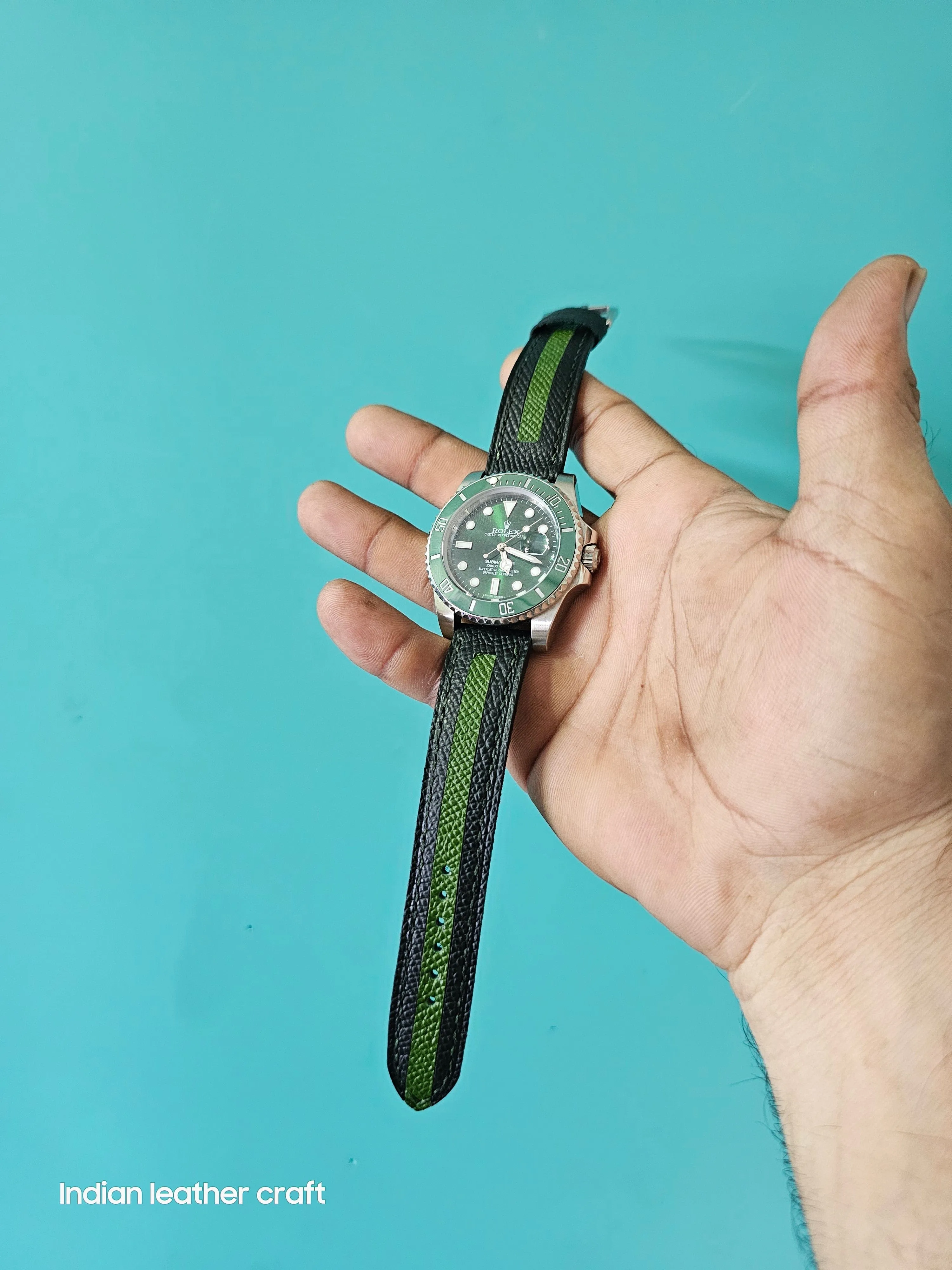 Fullgrain slim leather watch straps