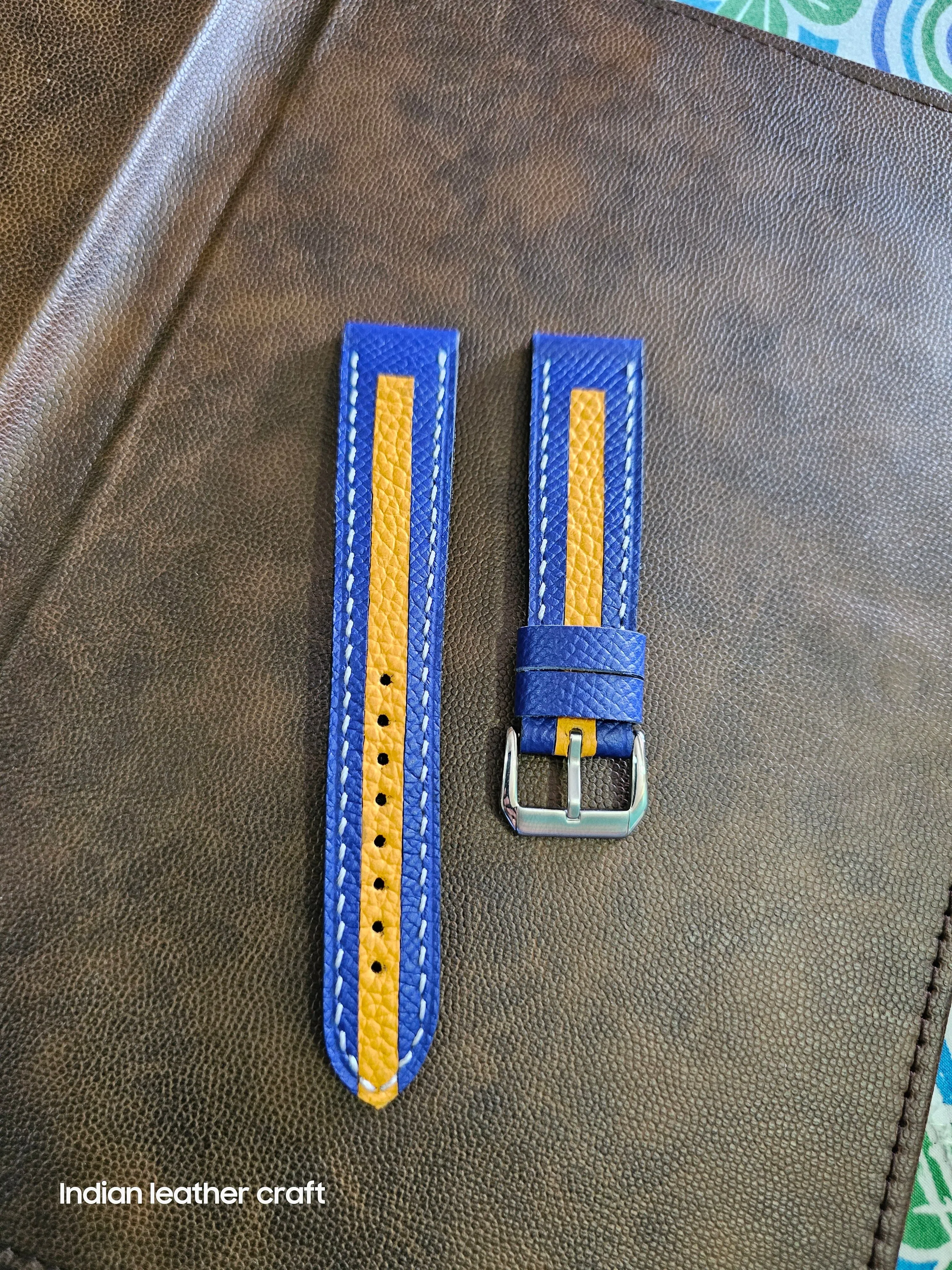 Fullgrain slim leather watch straps