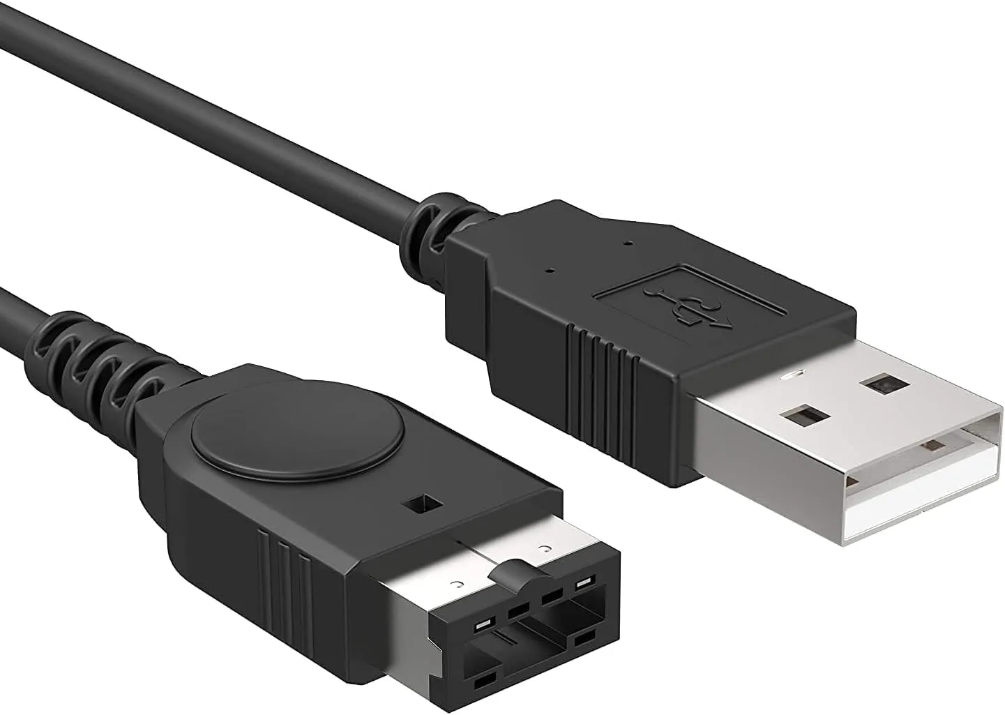 GBA SP Charger 3.9ft USB Cable for Nintendo DS Original Console(NDS)/ Gameboy Advance SP (GBA SP) USB Power Charger Cable (Black)