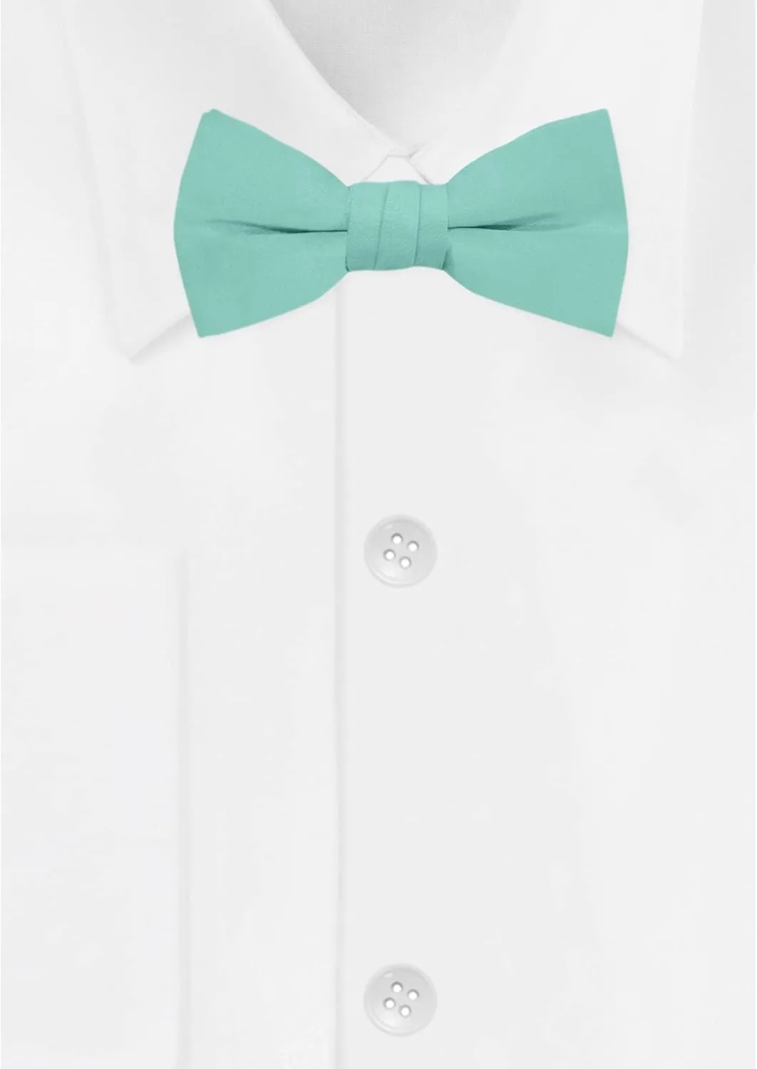 Jacob Alexander Boy's Kids Pretied Banded Adjustable Solid Color Bowtie