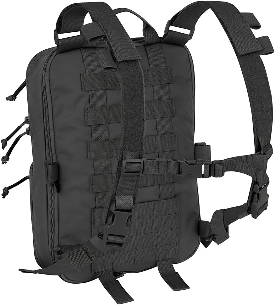 KRYDEX Tactical Expandable Backpack MOLLE Backpack for Travelling Hiking Hunting (BK)