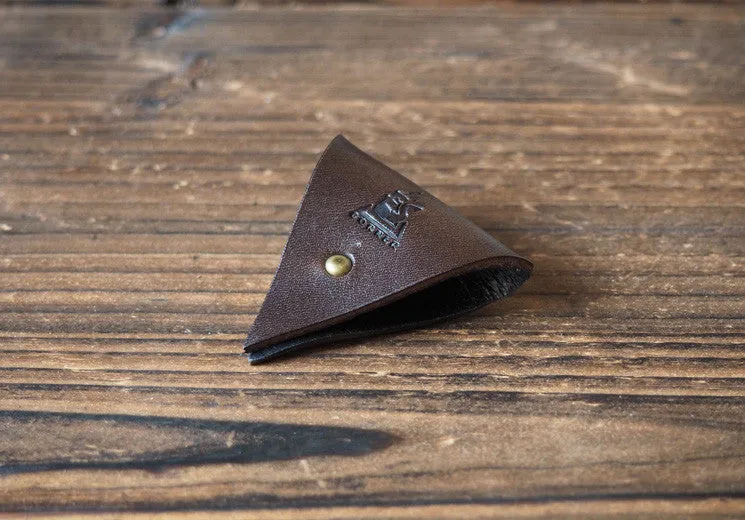 Leather Cord Holder x 2pcs #Dark Brown