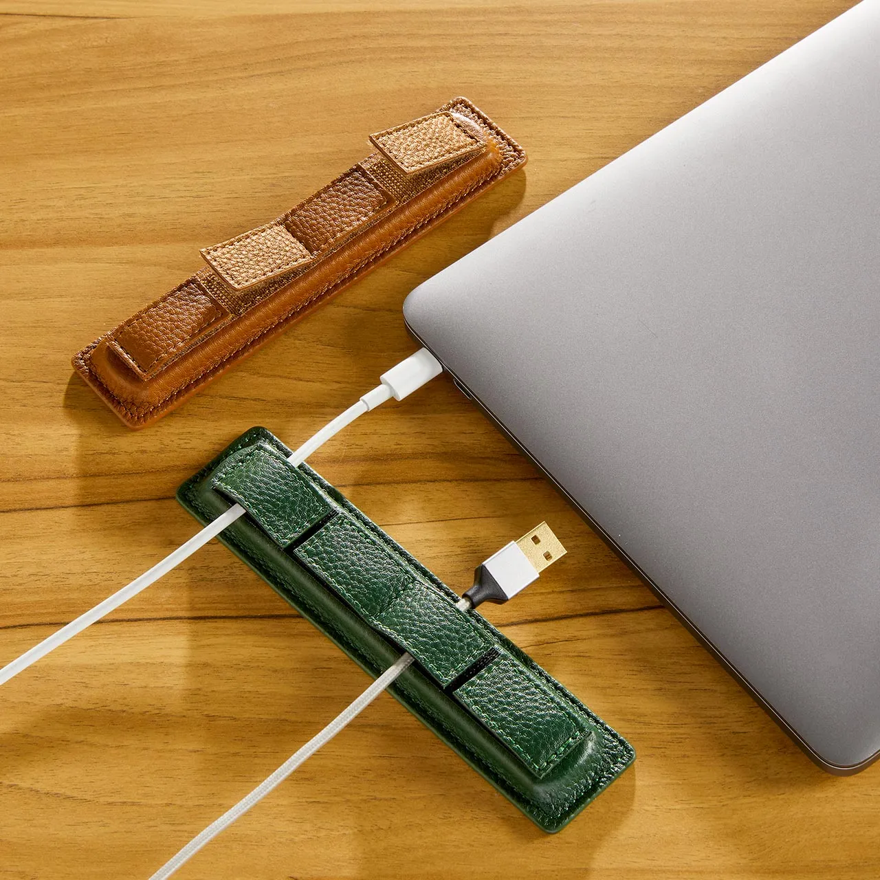 Leather Weighted Cord Holder