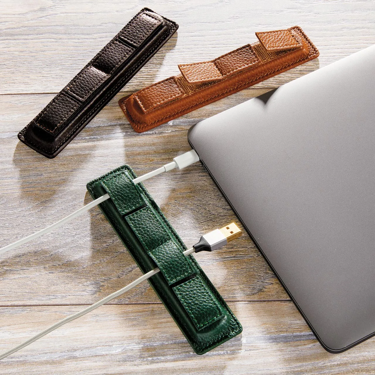 Leather Weighted Cord Holder