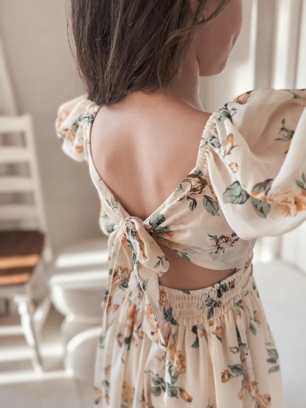 Matilda Girls Yellow Floral Dress