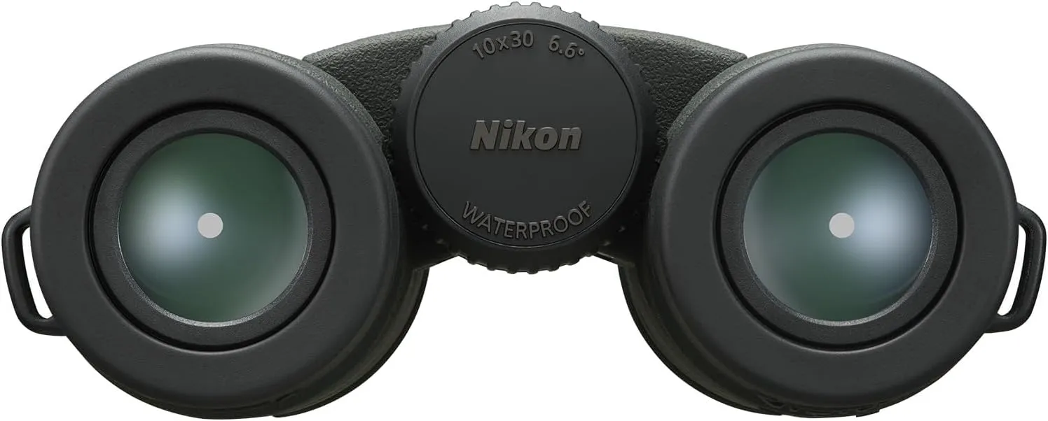 Nikon PROSTAFF P3 10x30 Binocular | Waterproof, fogproof, Rubber-Armored Compact Binocular, Wide Field of View & Long Eye Relief | Official Nikon USA Model