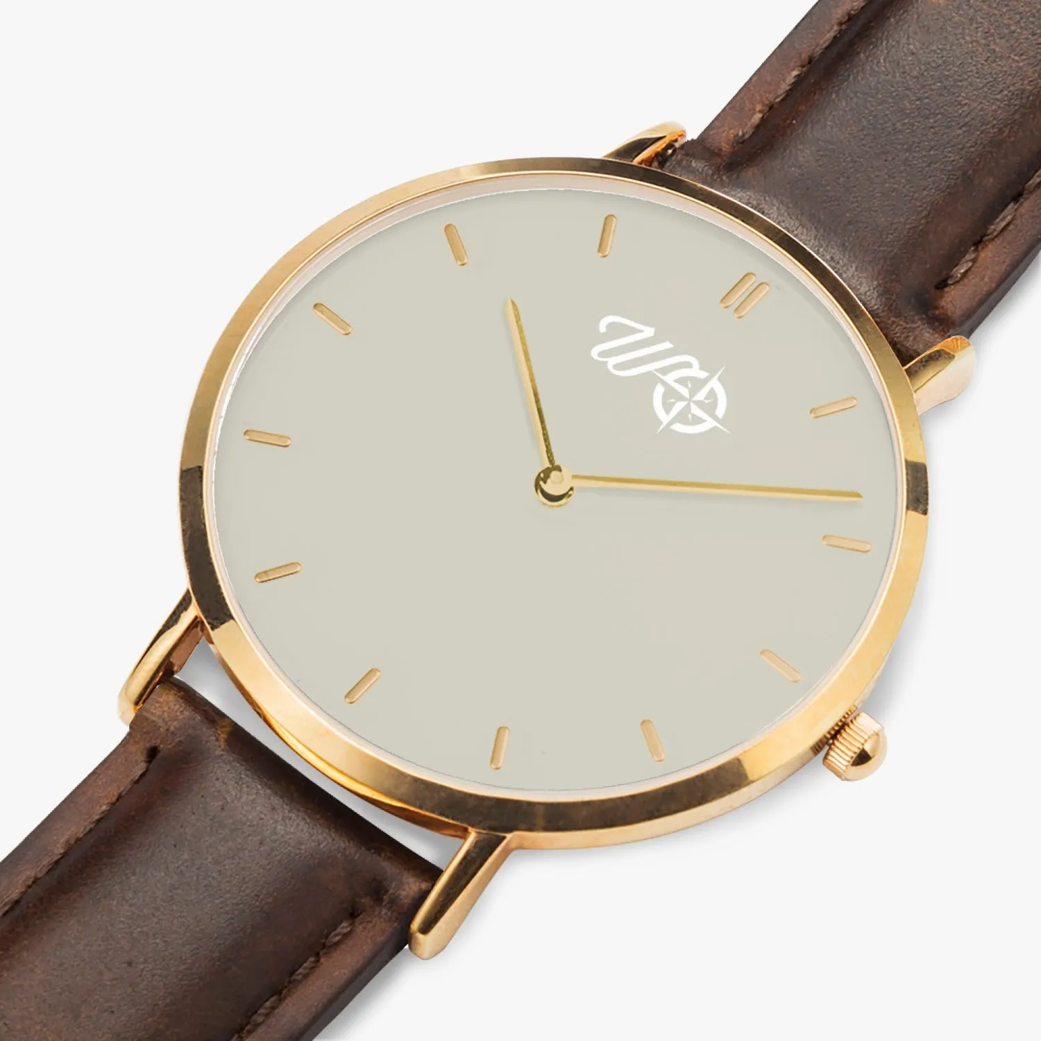 Pacific Sand Leather Strap Watch