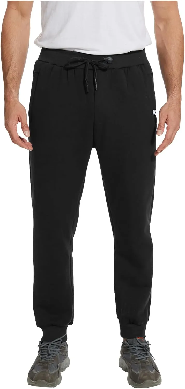 PEHMEA Fleece Joggers Pants for Men Winter Active Running Sherpa Lined Sweatpants