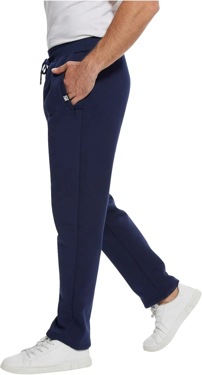 PEHMEA Fleece Joggers Pants for Men Winter Active Running Sherpa Lined Sweatpants
