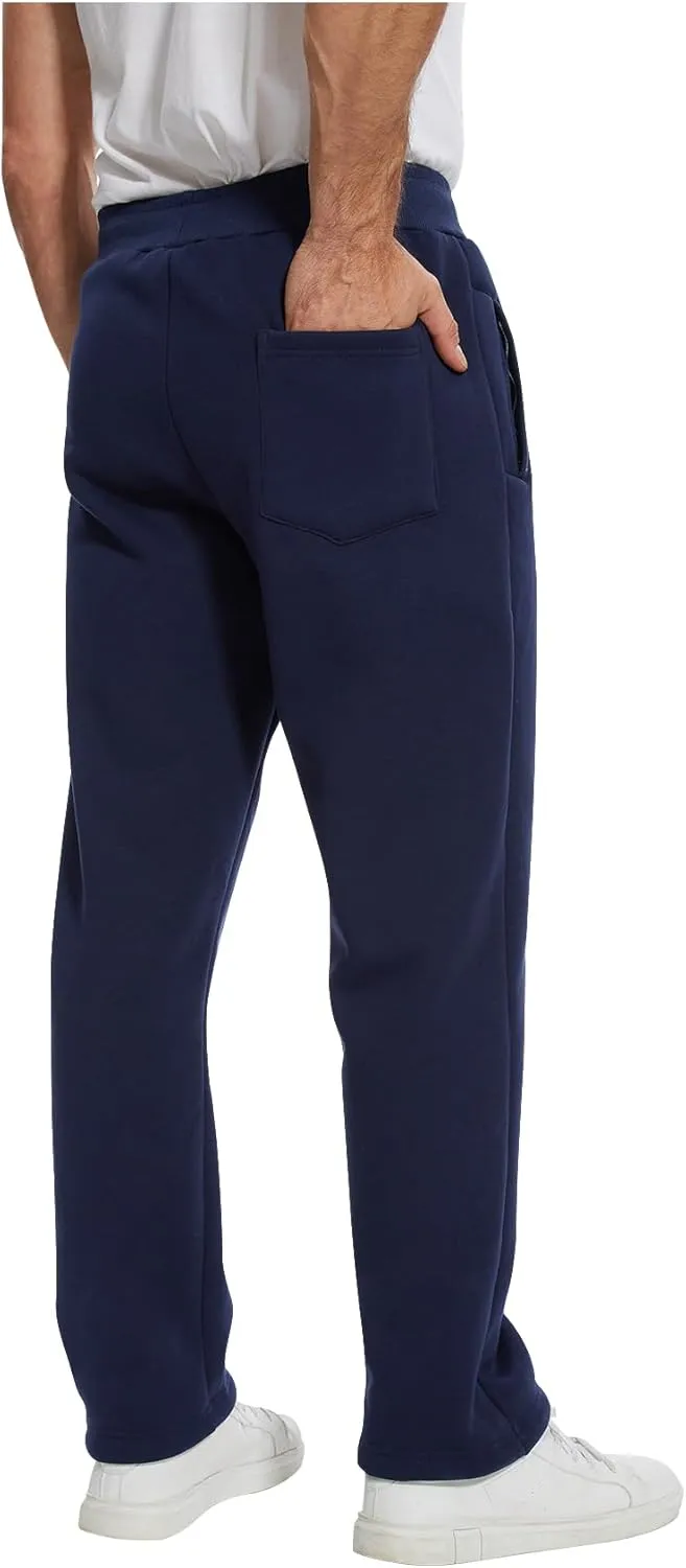 PEHMEA Fleece Joggers Pants for Men Winter Active Running Sherpa Lined Sweatpants