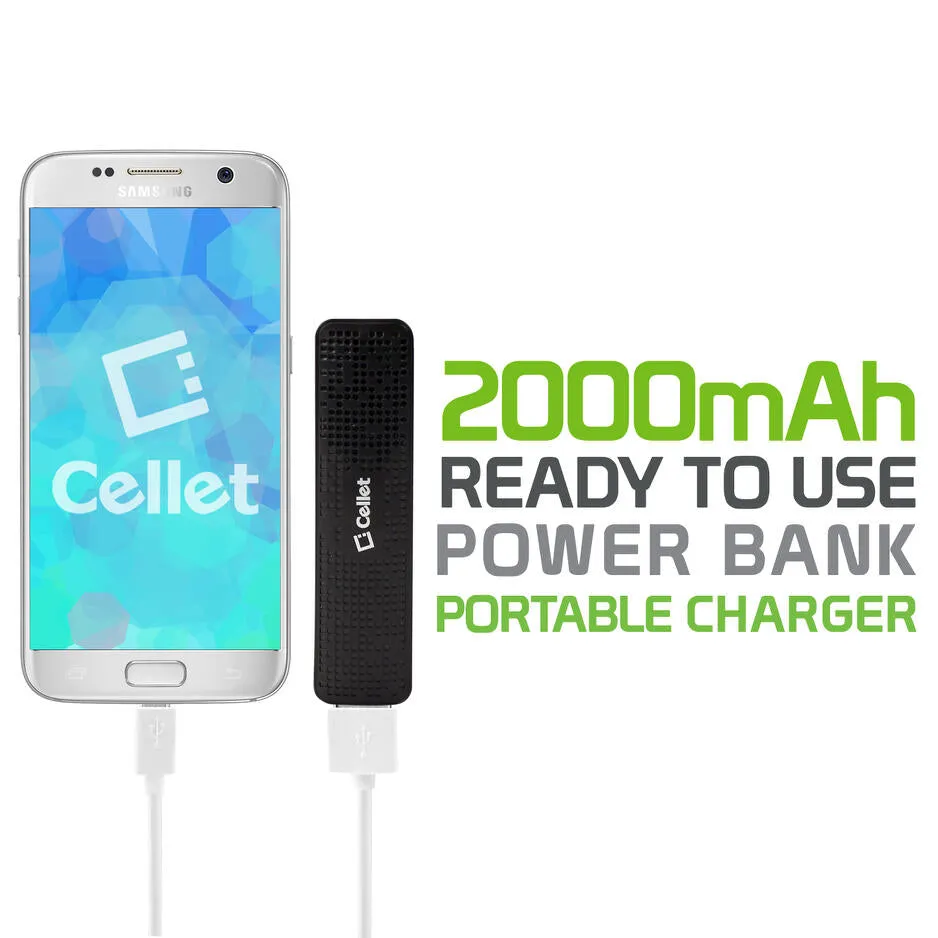 Power Bank #2 = 2000mAh Power Bank Portable Charger for Apple and Android Devices - Black