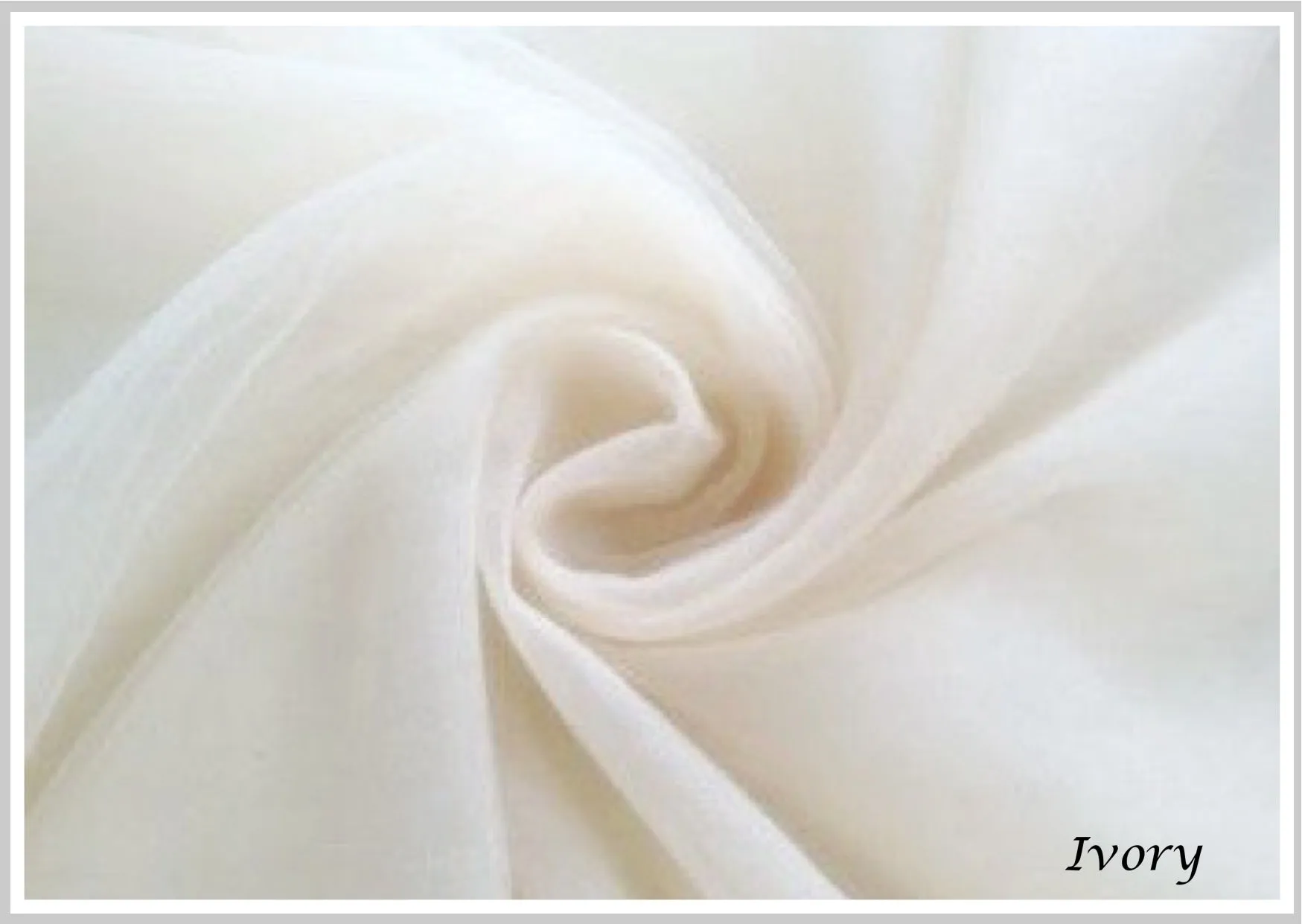 "Granada" - Ivory Lace Edge Fingertip Bridal Veil