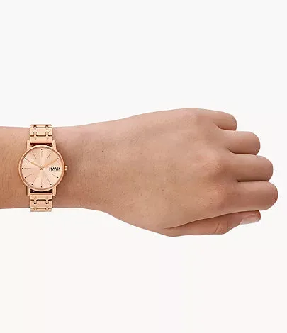 SKW3125 - Skagen Signatur Lille Two-Hand Rose Gold Stainless Steel Bracelet Female Watch