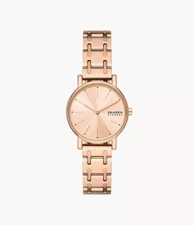 SKW3125 - Skagen Signatur Lille Two-Hand Rose Gold Stainless Steel Bracelet Female Watch