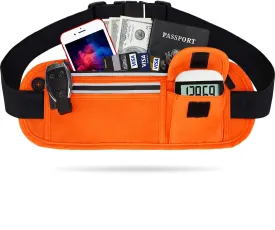 Slim Running Belt Fanny Packs for Women Men, Reflective Waist Pack Phone Holder for Walking Fitness Workout Exercise,Water Resistant Running Travel Belt Bag Jogging Pouch, Gym Accessories for Runner