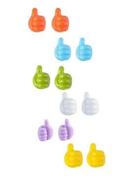 Thumbs Up Cable/Key Ring Holder 10pack - Mix Colors