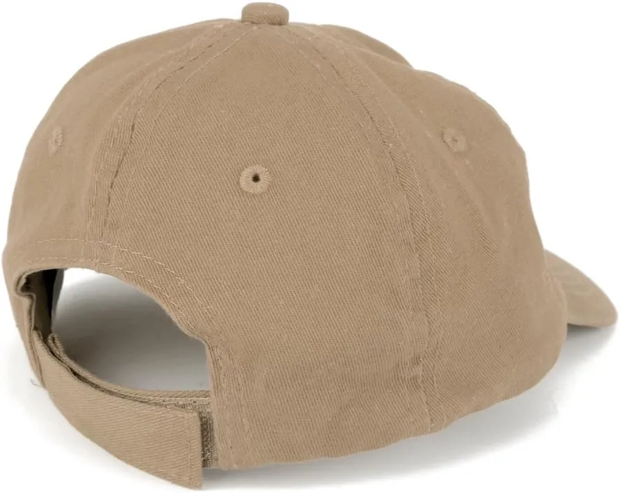 Toddler to Youth Washed Chino 100% Cotton Twill Cap with Adjustable Strap