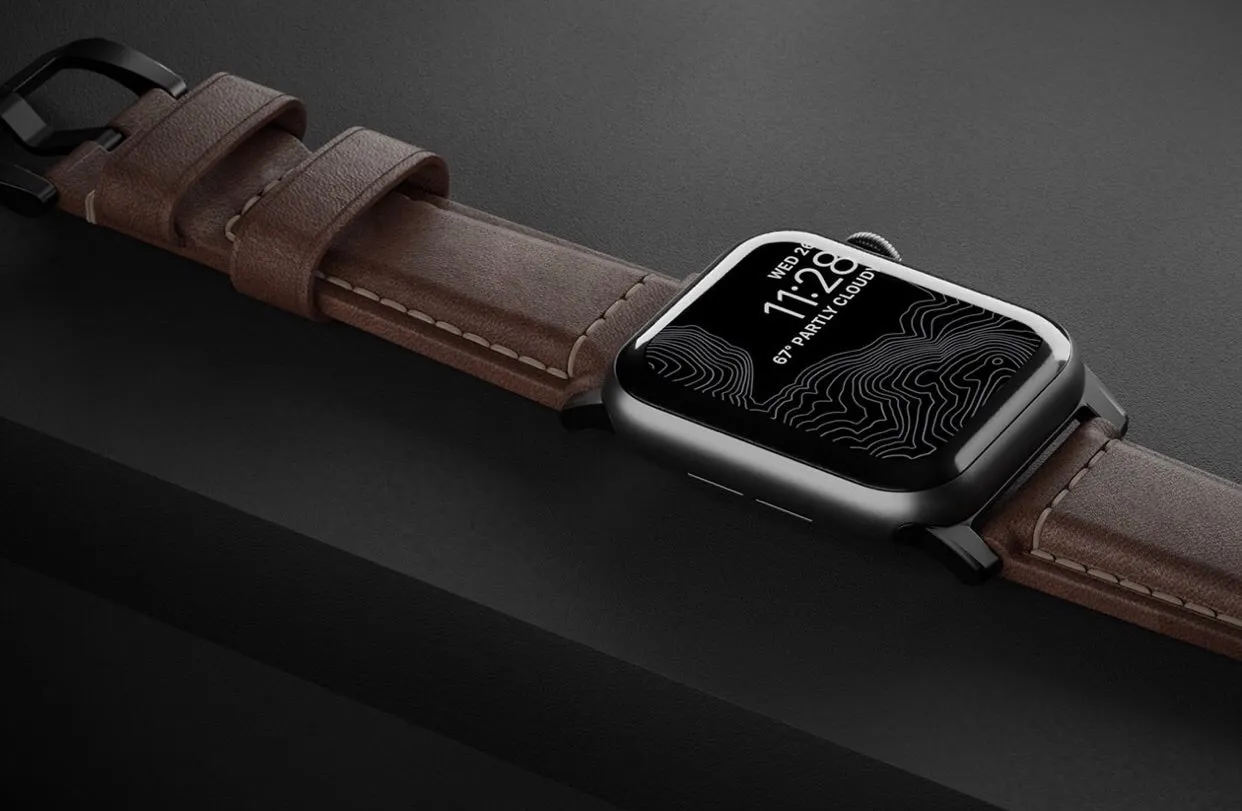 Traditional Leather Apple Watch Strap