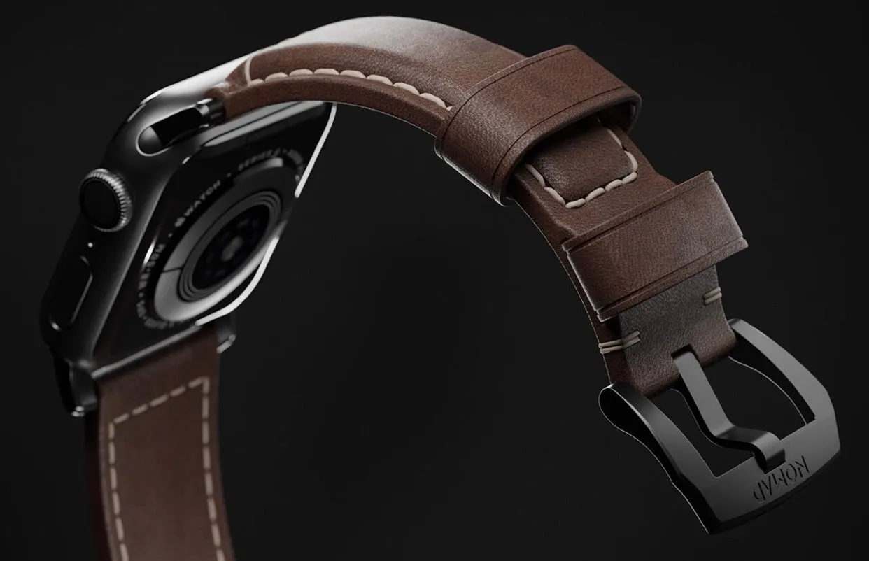 Traditional Leather Apple Watch Strap