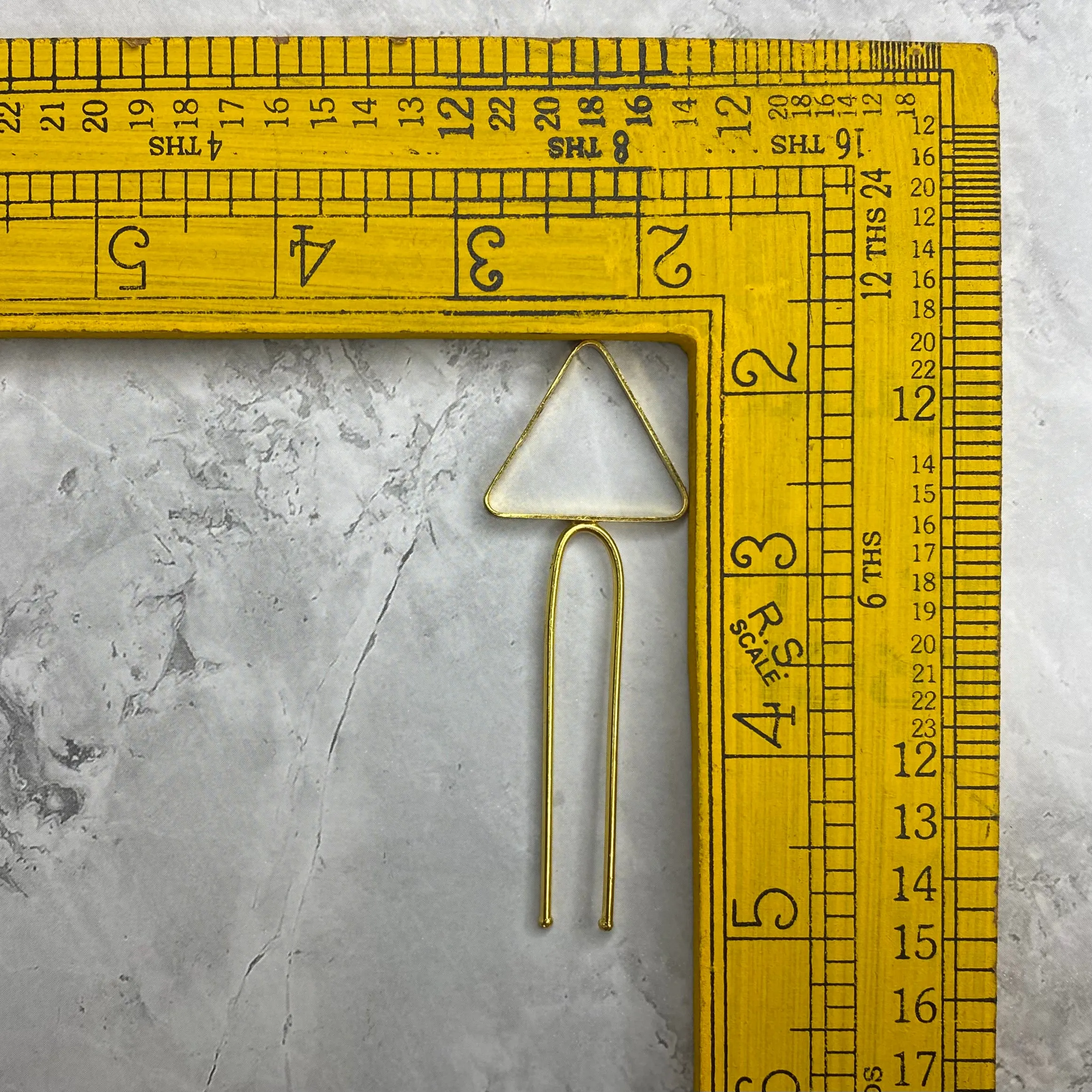 Triangle Gold Hairpin
