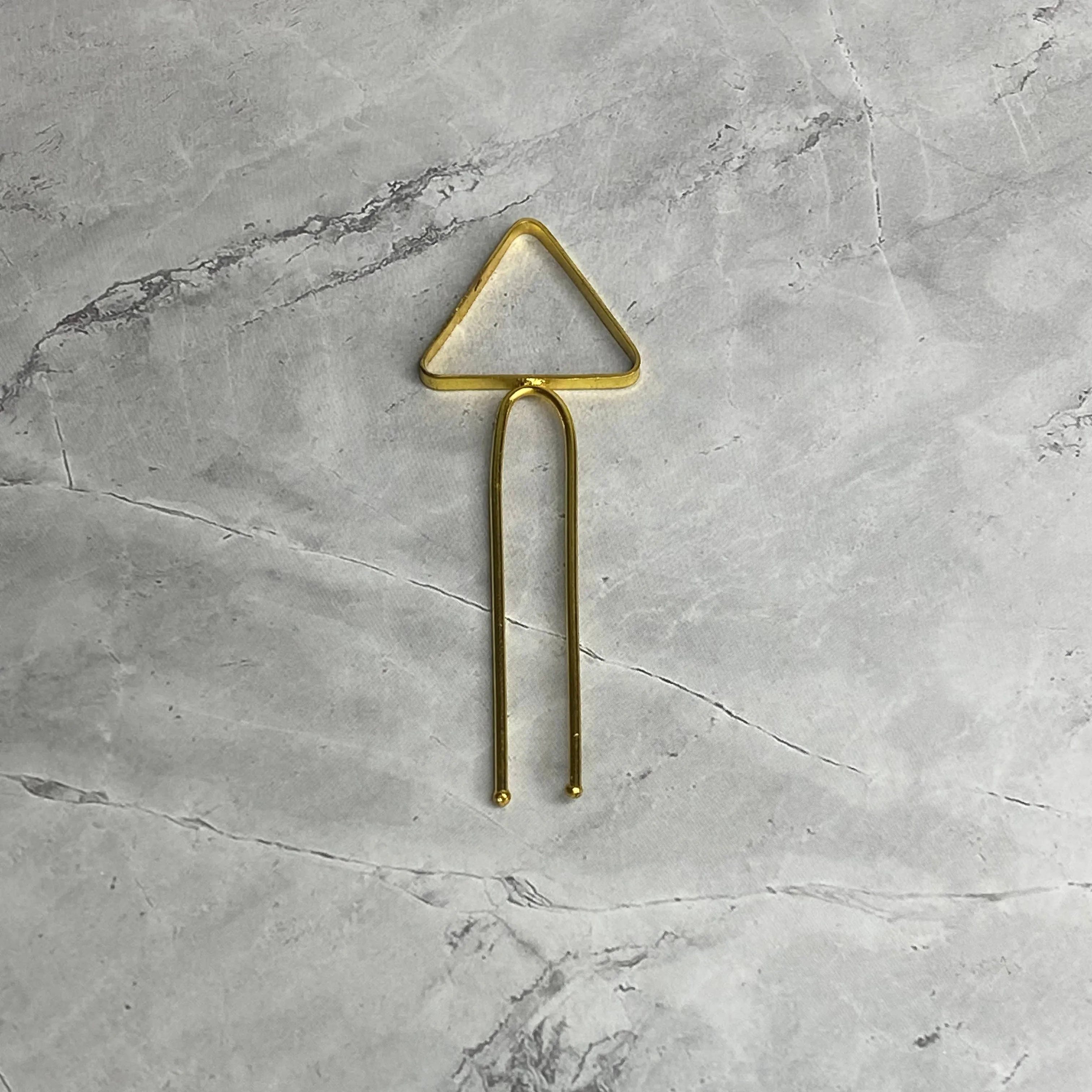 Triangle Gold Hairpin
