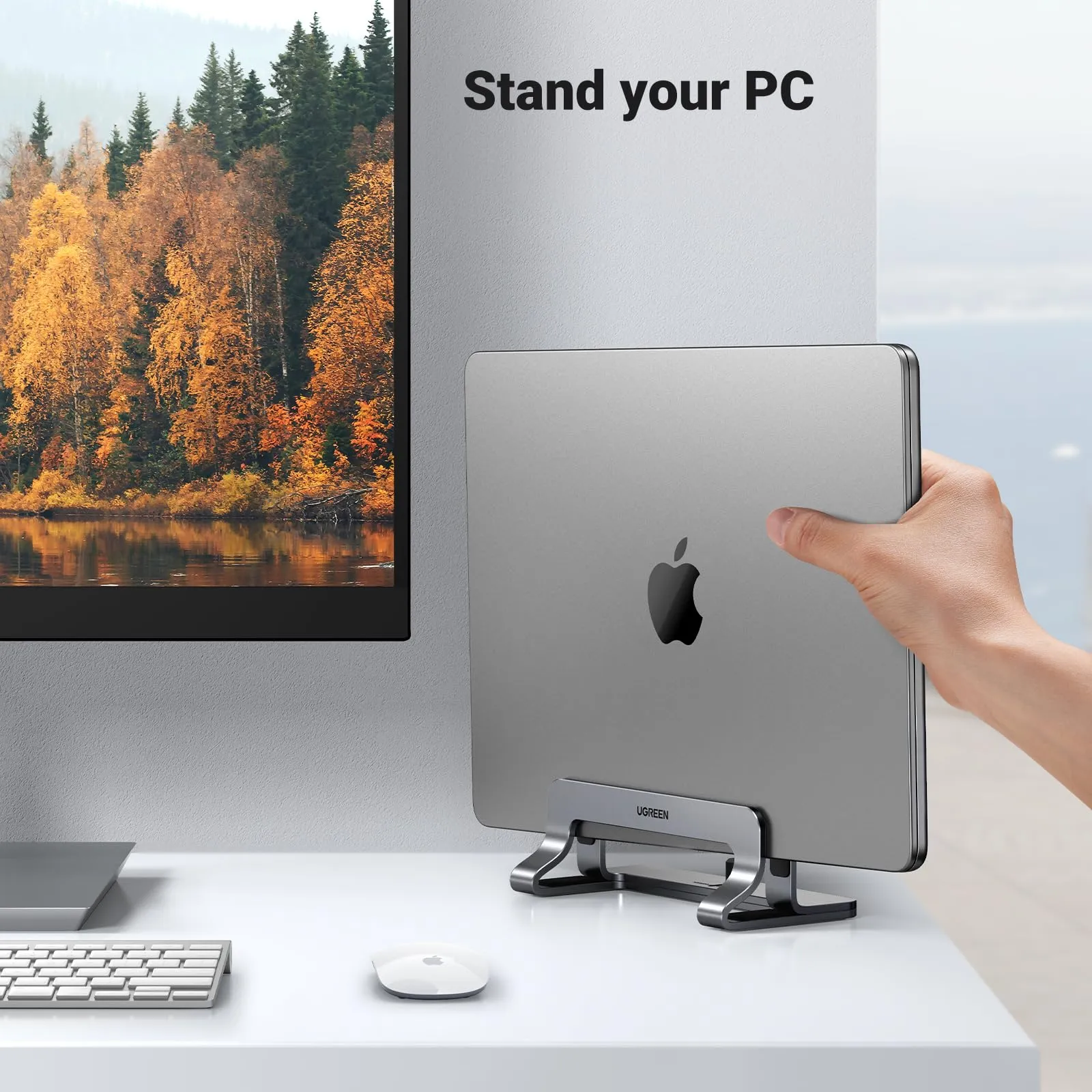 UGREEN Adjustable Vertical Laptop Stand