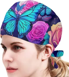 Upetstory Turban Hat for Women Men Comfortable Adjustable Cleaning Working Cap with Sweatband