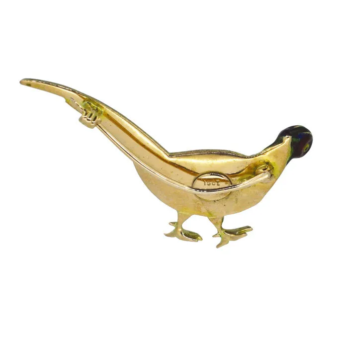 Victorian Pheasant Brooch