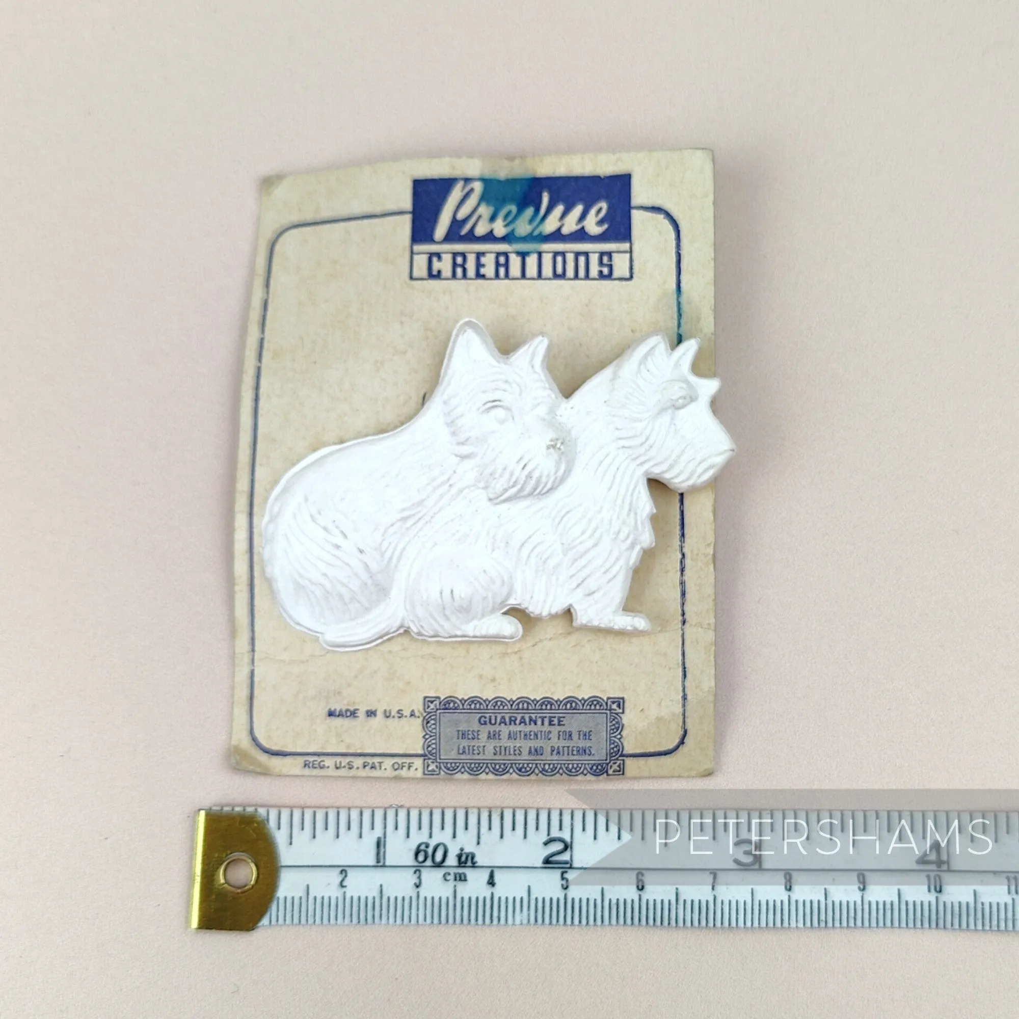 Vintage 1960/70's Kitsch Scottie Dog Brooch Pin