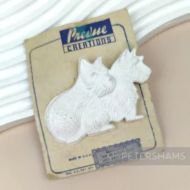 Vintage 1960/70's Kitsch Scottie Dog Brooch Pin