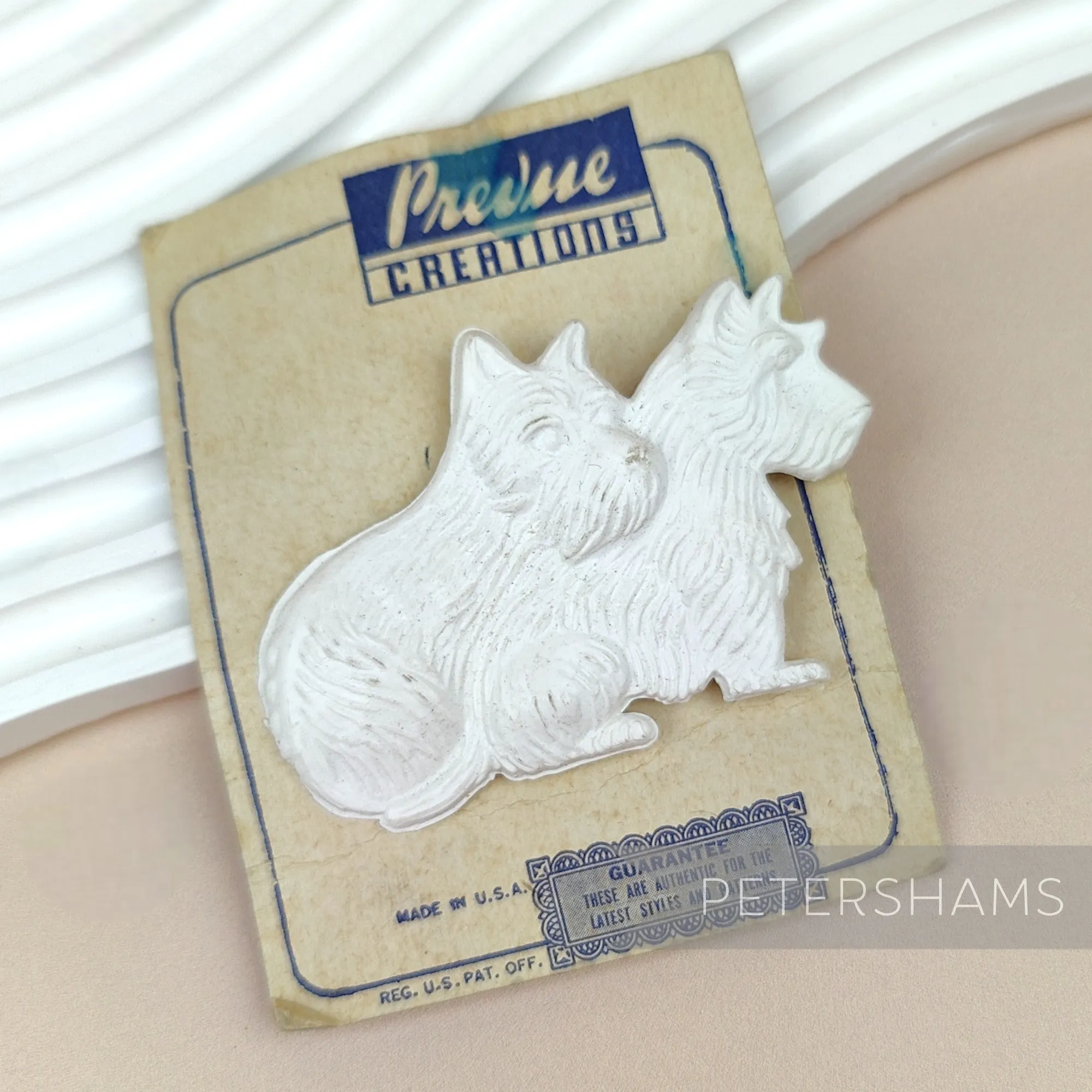 Vintage 1960/70's Kitsch Scottie Dog Brooch Pin