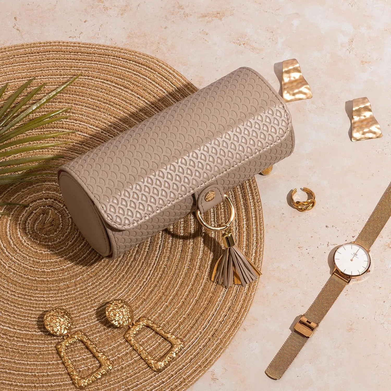 Vlando Viaggio Small Jewelry Case Box, Travel Essential Accessories for Women, Gifts for Travelers Couples Mom Friends, Bridesmaid