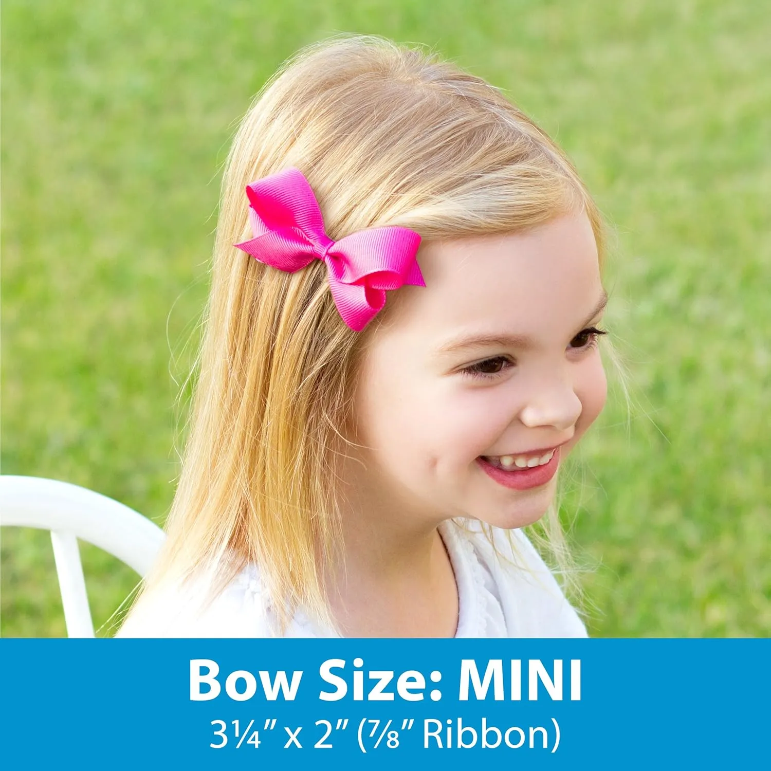 Wee Ones Girl's French Satin Bowtie with Streamer Tails on a WeeStay No-Slip Hair Clip